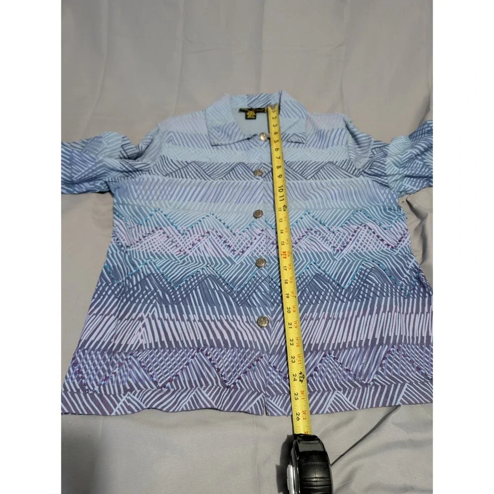 Vintage‎ Mirasol 100% Cotton Southwestern Jacket L Concho Buttons Boho Western